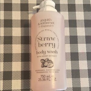 Asquith & Somerset Strawberry Body Wash Large pump 25.36 oz NEW